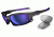 Oakley OIH Split Jacket Carbon Frame w/ Violet Iridium Lenses Sunglasses OO9099-17