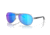 Oakley OO4079 Feedback Sunglasses - Women's, Polished Chrome Frame, Prizm Sapphire Polarized Lenses, 407933-59