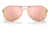 Oakley OO4079 Feedback Sunglasses - Womens, Satin Rose Gold Frame, Prizm Rose Gold Lens, 59, OO4079-407944-59