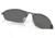 Oakley OO4141 Whisker Sunglasses - Mens, Carbon Frame, Prizm Black Lens, 60, OO4141-414101-60