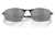 Oakley OO4141 Whisker Sunglasses - Mens, Satin Black Frame, Prizm Black Polarized Lens, 60, OO4141-414103-60
