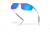 Oakley OO4141 Whisker Sunglasses - Mens, Satin Chrome Frame, Prizm Sapphr Irid Polarized Lens, 60, OO4141-414104-60