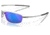 Oakley OO4141 Whisker Sunglasses - Mens, Satin Chrome Frame, Prizm Sapphr Irid Polarized Lens, 60, OO4141-414104-60
