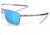 Oakley OO4142 Ejector Sunglasses - Mens, Satin Chrome Frame, Prizm Sapphire Lens, 58, OO4142-414204-58