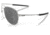 Oakley OO6050 Contrail TI Sunglasses - Mens, Satin Chrome Frame, Prizm Black Polarized Lens, 57, OO6050-605003-57