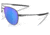 Oakley OO6050 Contrail TI Sunglasses - Men's, Satin Light Steel Frame, Prizm Sapphire Polarized Lens, 57, OO6050-605004-57