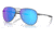 Oakley OO6050 Contrail TI Sunglasses - Mens, Satin Light Steel Frame, Prizm Sapphire Polarized Lens, 57, OO6050-605004-57