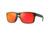 Oakley OO9102 Holbrook Sunglasses, Matte Black Frame, Prizm Ruby Lenses, OO9102-9102E2-55
