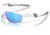 Oakley OO9153 Half Jacket 2.0 A Sunglasses - Mens, White Frame, Prizm Sapphire Lens, Asian Fit, 62, OO9153-915330-62