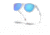 Oakley OO9245 Frogskins A Sunglasses - Mens, Crystal Clear Frame, Prizm Sapphire Lens, Asian Fit, 54, OO9245-9245A7-54