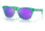 Oakley OO9245 Frogskins A Sunglasses - Men's, Transparent Celeste Frame, Prizm Violet Lens, Asian Fit, 54, OO9245-9245C3-54