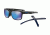 Oakley OO9371 Sunglasses 937110-57 - Aero Polished Black Frame, Prizm Sapphire Lenses