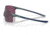 Oakley OO9454 EVZero Blades Sunglasses, Matte Silver/Blue Colorshift Frame, Prizm Road Black Lens, 38, OO9454-945419-38