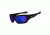 Oakley Pit Bull Sunglasses - Polished Black Frame w/ Shallow Blue Polarized Lenses OO9127-10