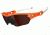 Oakley Radar Edge Sunglasses, Orange Flare Frame, VR28 Black Iridium Lens OO9184-08