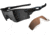 Oakley Radarlock Path Sunglasses - Polished Black Frame and Black Iridium Polarized Lens OO9181-12
