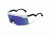 Oakley Razor Blades - Heritage Collection Unisex Sunglasses, Matte Clear Frame, Violet Iridium Lens OO9140-13