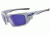 Oakley Scalpel White Chrome Frame w/ Ice Iridium Polarized Lenses Sunglasses OO9095-07