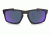 Oakley Silver Sunglasses Matte Black Frame, Violet Iridium Polarized Lens-OO9262-10