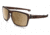 Oakley Silver Foldable Sunglasses Matte Dark Amber Frame, Tungsten Iridium Polarized Lens-OO9246-05
