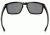 Oakley Silver Sunglasses Polished Black Frame, Black Iridium Lens-OO9262-04
