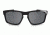 Oakley Silver Sunglasses Polished Black Frame, Black Iridium Polarized Lens-OO9262-09