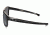 Oakley Silver Sunglasses Polished Black Frame, Black Iridium Polarized Lens-OO9262-09