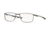 Oakley Socket 5.0 OX3217 Bifocal Prescription Eyeglasses, 55mm, Satin Pewter/Poisedon Blue, OX3217-321708-55-BI