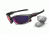Oakley Split Jacket Sunglasses, Dark Grey Frame, Positive Red Irid Lens OO9099-06