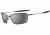 Oakley Square Whisker Polished Black Frame w/ Black Iridium Polarized Lenses Sunglasses 12-971