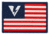 Oakley Standard Issue Patch, Logo Flag Red/White/Blue, 101-668-021