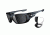Oakley Style Switch Mens Sunglasses Crystal Black Frame, Black Iridium Polarized and Chrome Iridium Lens OO9194-06
