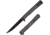 Ocaso Knives Engraved Solstice Folding Knife, 3.5in, CPM S35VN, Swirl/Titanium Pattern Handle, Black, 10ESB