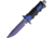 Ocean Master Dive Knife Fixed Blade Knife, Blue SE, Black/Blue handle OMQT500LS