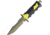 Ocean Master Dive Knife Fixed Blade Knife, SS SE, Black/Yellow handle OMQT500SAW
