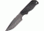 Ocean Master Tactical Fixed Blade Fixed Blade Knife, Black PE Blade, Black handle OMLT200A