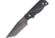 Ocean Master Tanto Fixed Blade Knife, Black PE Blade, Black handle OMTK175T