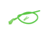 October Mountain In-Line Peep 1/8 in., Flo Green 81158