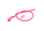 October Mountain In-Line Peep 3/16 in., Pink 81168