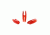 October Mountain Pin Nocks, Red Small Groove 1 doz. 45356