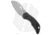 Olamic Cutlery Busker Largo Folding Knife, 2.50in, CPM MagnaCut, Sheepsfoot Blade, Titanium Black/Blue Handle, Steel/Black/Blue, 5.875in, BHQ-189599