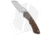 Olamic Cutlery WhipperSnapper BL Folding Knife, 2.875in, CPM-S90V, Wharncliffe Blade, Carbon Fiber, Titanium Bronze Handle, Wharncliffe Bronze Dark Matter, Steel/Bronze, 6.875in, BHQ-182542