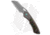 Olamic Cutlery WhipperSnapper BL Folding Knife, 2.875in, Damascus, Wharncliffe Blade, Carbon Fiber, Titanium Red/Orange/Green/Blue Handle, Black/Red/Orange/Green/Blue, 6.875in, BHQ-182545