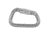 Omega Pacific Modified D 1/2in Aluminum NFPA Quik-Lok Carabiner, Gray 45158.01.100
