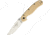 Ontario Knife 8828 RAT II Linerlock Folding Knife, 3in Satin D2 Tool Steel Drop Point, Desert Tan G10 Handle, 8828DT