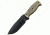 Ontario Knife Afghan Fixed Blade Knife, Black Micarta Handle, Black Blade, Plain OK9419BM