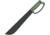 Ontario Knife Camp Plus Machete Knife, 12.5 black coated 1075HC steel blade, Green plastic handle, 8510DTC