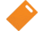 Ontario Knife Cutting Board, Dishwasher Safe, Dishwasher Safe, 11.75in X 7.75in X 0.38in, Orange, Polypropylene, 0415OR