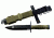 Ontario Knife M9 Bayonet With Scabbard, Green OK6220