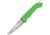 Ontario Knife OKC Navigator Folding Knife, 3in Closed, 2.13in Satin Stainless Blade, Green Synthetic Handle, 8900GREEN